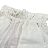 Kaos Short Tinta Unita con Elastico In Vita per Bambina KS193 BIANCO KAOS 