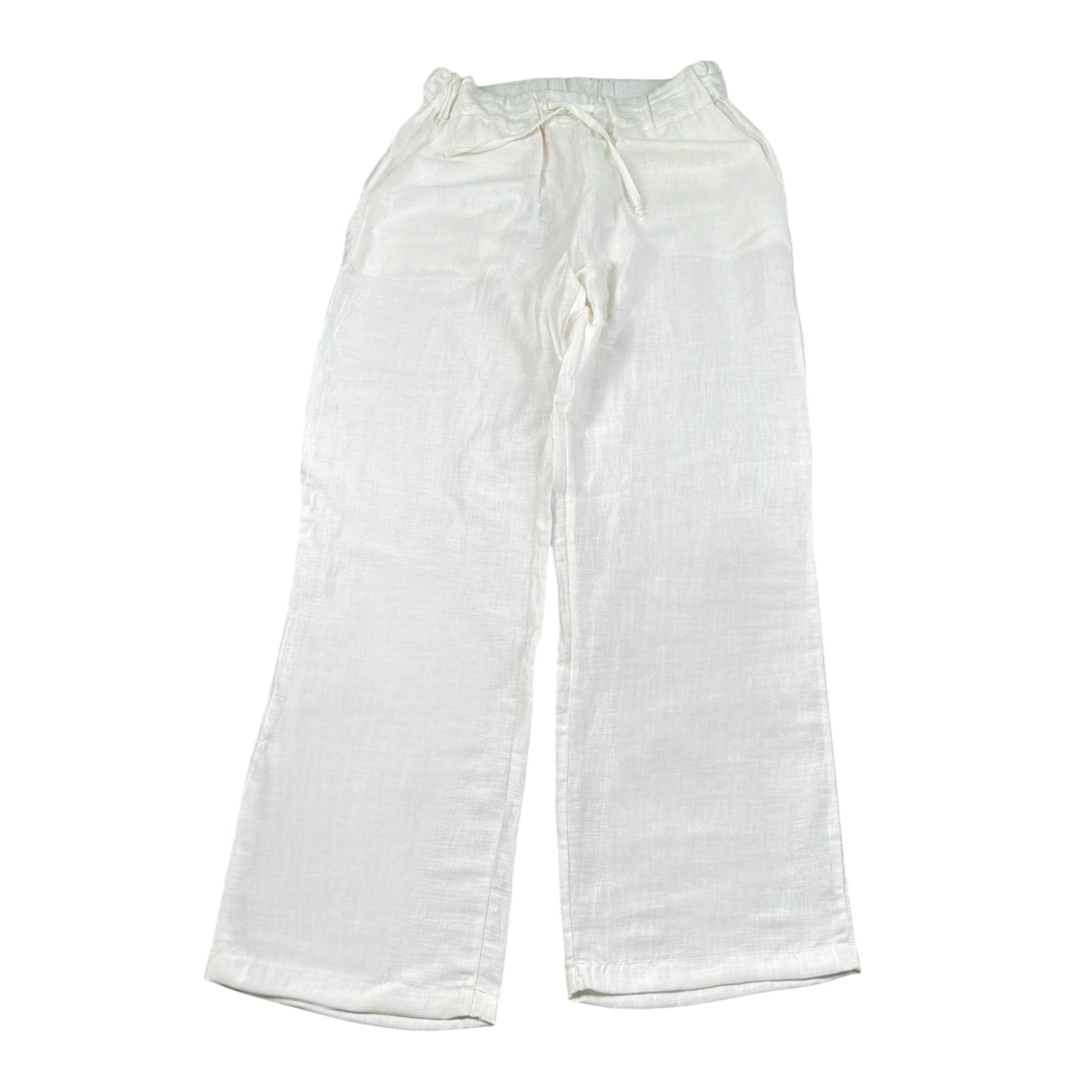 Kaos Pantalone Tinta Unita con Elastico In Vita per Bambina KS201 BIANCO KAOS 