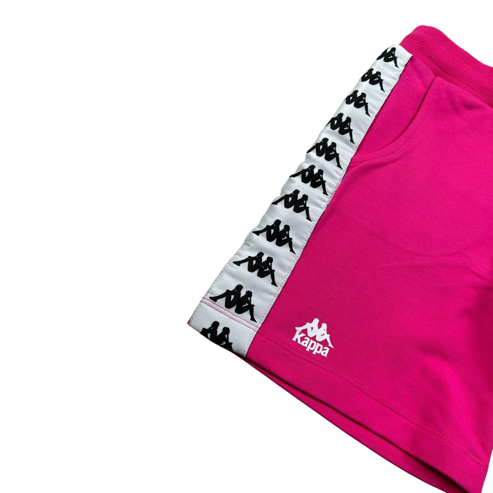 Kappa Short Felpa tinta unita con Profili Logati Fuxia per Bambina 3746PF0003 FUXIA KAPPA 