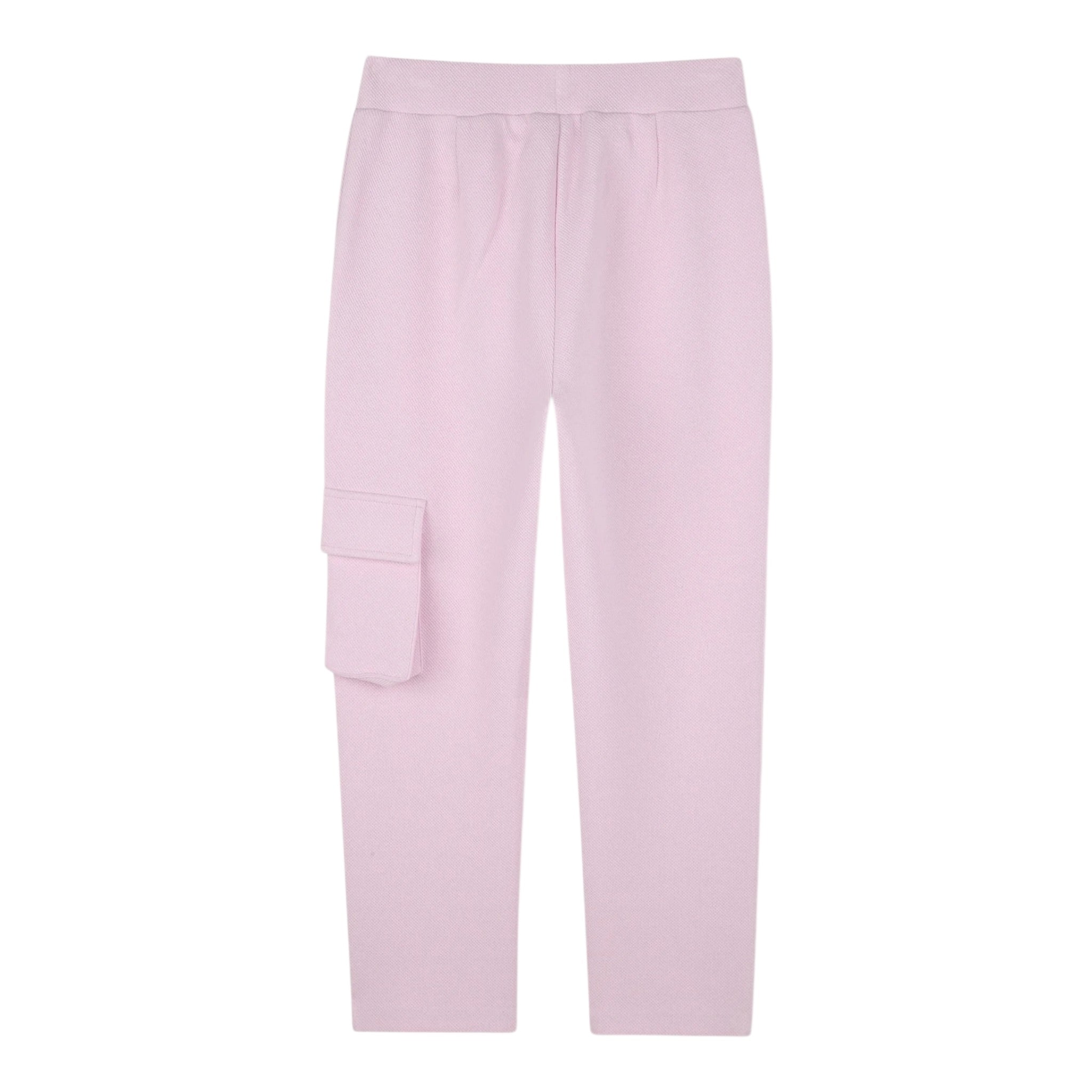 Karl Lagerfeld Pantalone Tuta Tinta Unita con Logo per Bambina Z30451 ROSA KARL LAGERFELD 