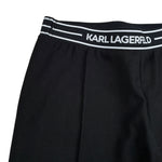 Karl Lagerfeld Leggins tinta unita con Elastico In Vita Logato Nero per Bambina Z30452X NERO KARL LAGERFELD 