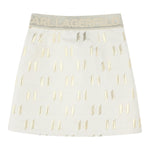 Karl Lagerfeld Gonna Tinta Unita con Elastico In Vita per Bambina Z30584 BEIGE KARL LAGERFELD 