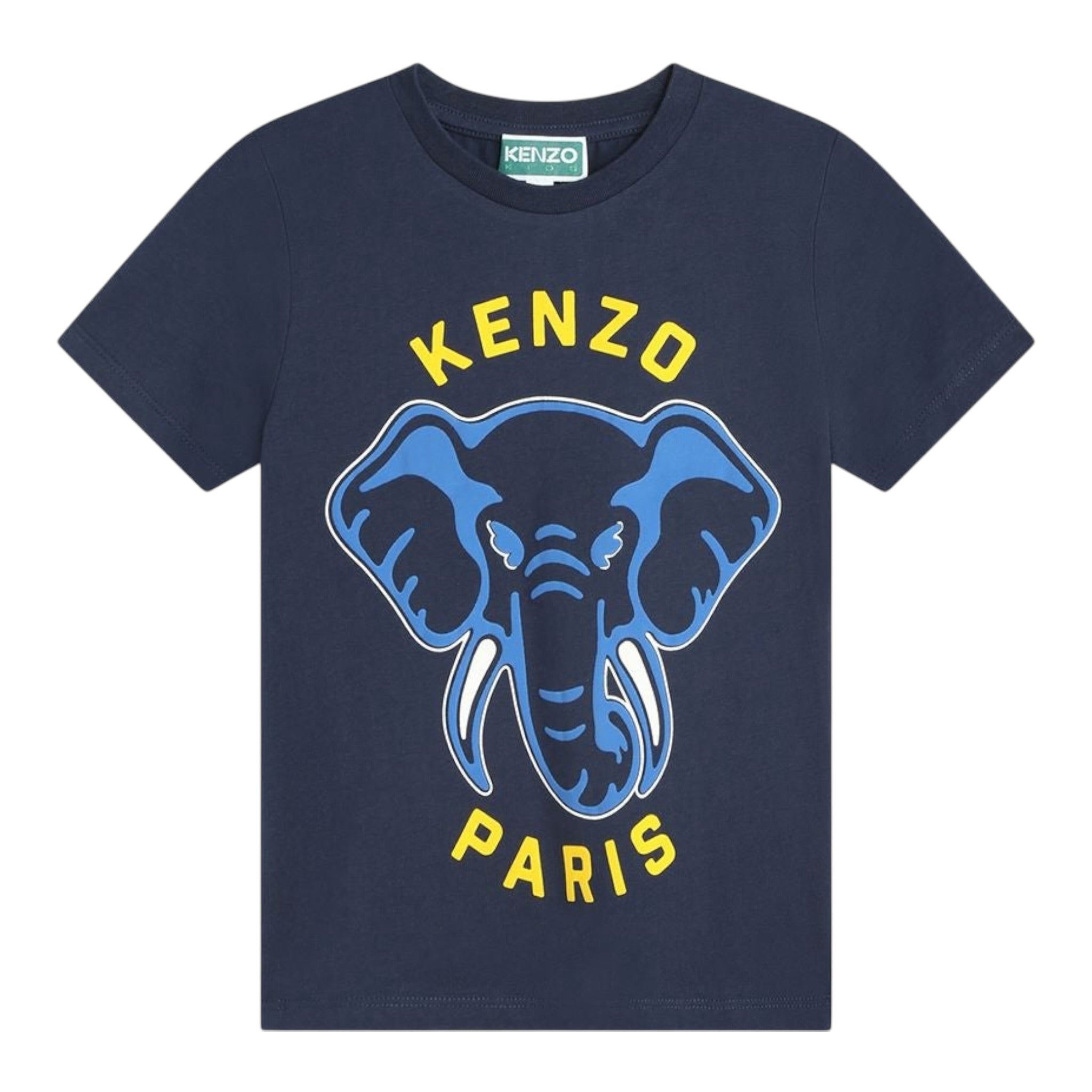 Kenzo T-Shirt Girocollo tinta unita Blu per Bambino K60357 BLU KENZO 