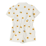 Kenzo Tutina Intera Tinta Unita con Fantasia Margherite per Bambina K61038J BIANCO KENZO 