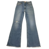 Kocca Jeans Tinta Unita Modello Zampa per Bambina OKIKA AZZURRO Kocca 