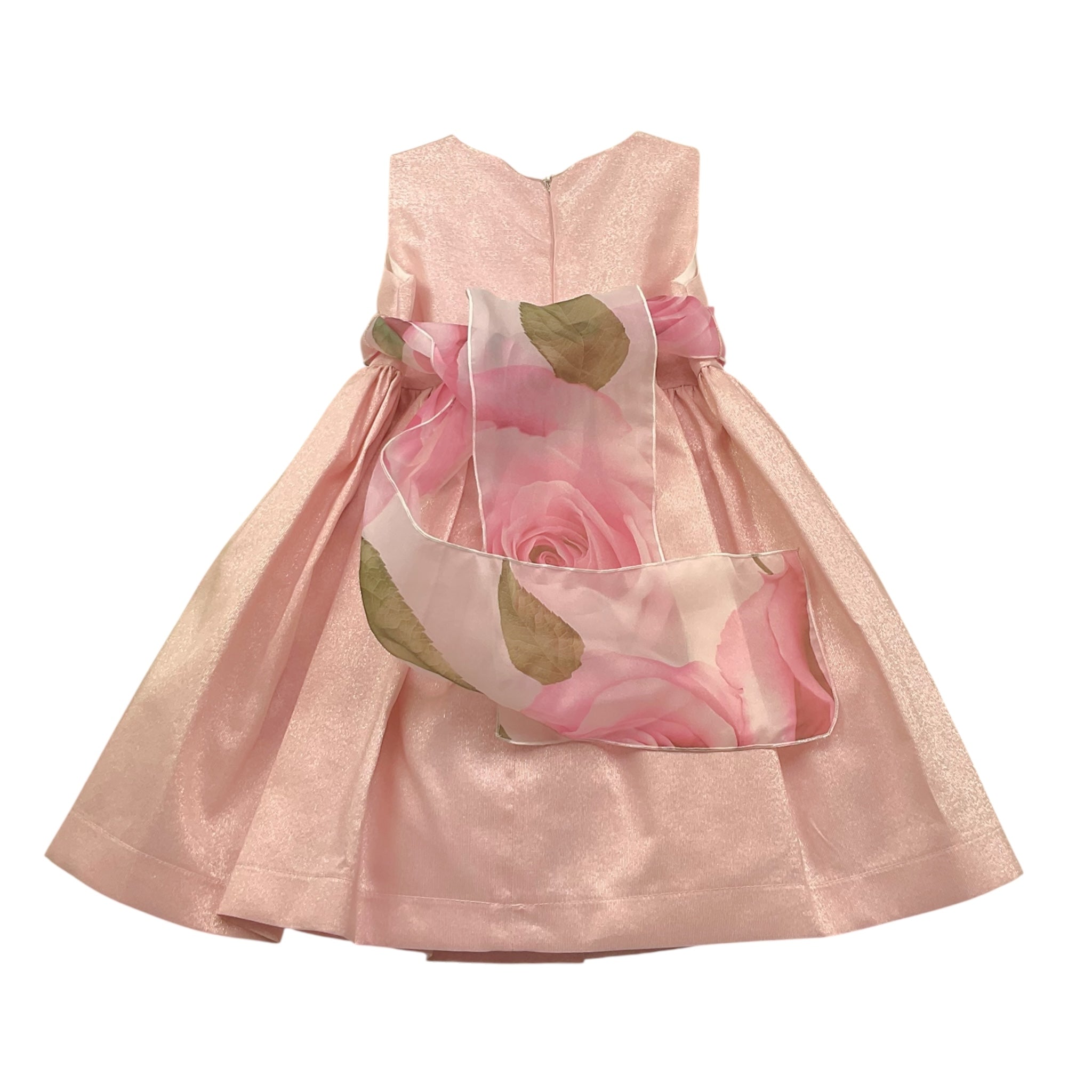 La Sartoria Dei Piccoli Abito Cerimonia Tinta Unita Giromanica per Neonata L929 ROSA LA SARTORIA DEI PICCOLI 