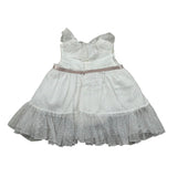 La Stupenderia Abito Giromanica tinta unita Cn Tulle Bianco per Neonata CBAB64 BIANCO LA STUPENDERIA 