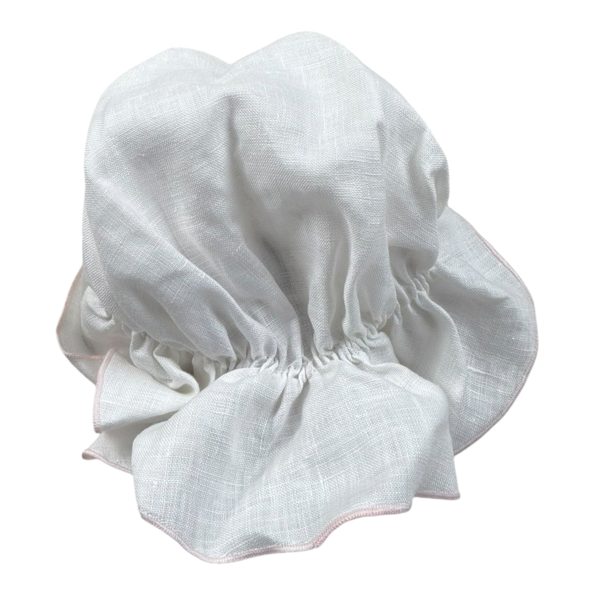 La Stupenderia Cappello Tinta Unita con Fiocco per Neonata TBCP54 BIANCO LA STUPENDERIA 