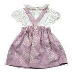 La Stupenderia Completo 2 Pezzi Body-Salopette Bicolore per Neonata TBCT544 BIANCO/ROSA LA STUPENDERIA 