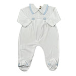 La Stupenderia Tutina tinta unita con Stampa Bianc0 per Neonato TBTT51 BIANCO LA STUPENDERIA 