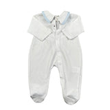 La Stupenderia Tutina tinta unita con Stampa Bianc0 per Neonato TBTT51 BIANCO LA STUPENDERIA 