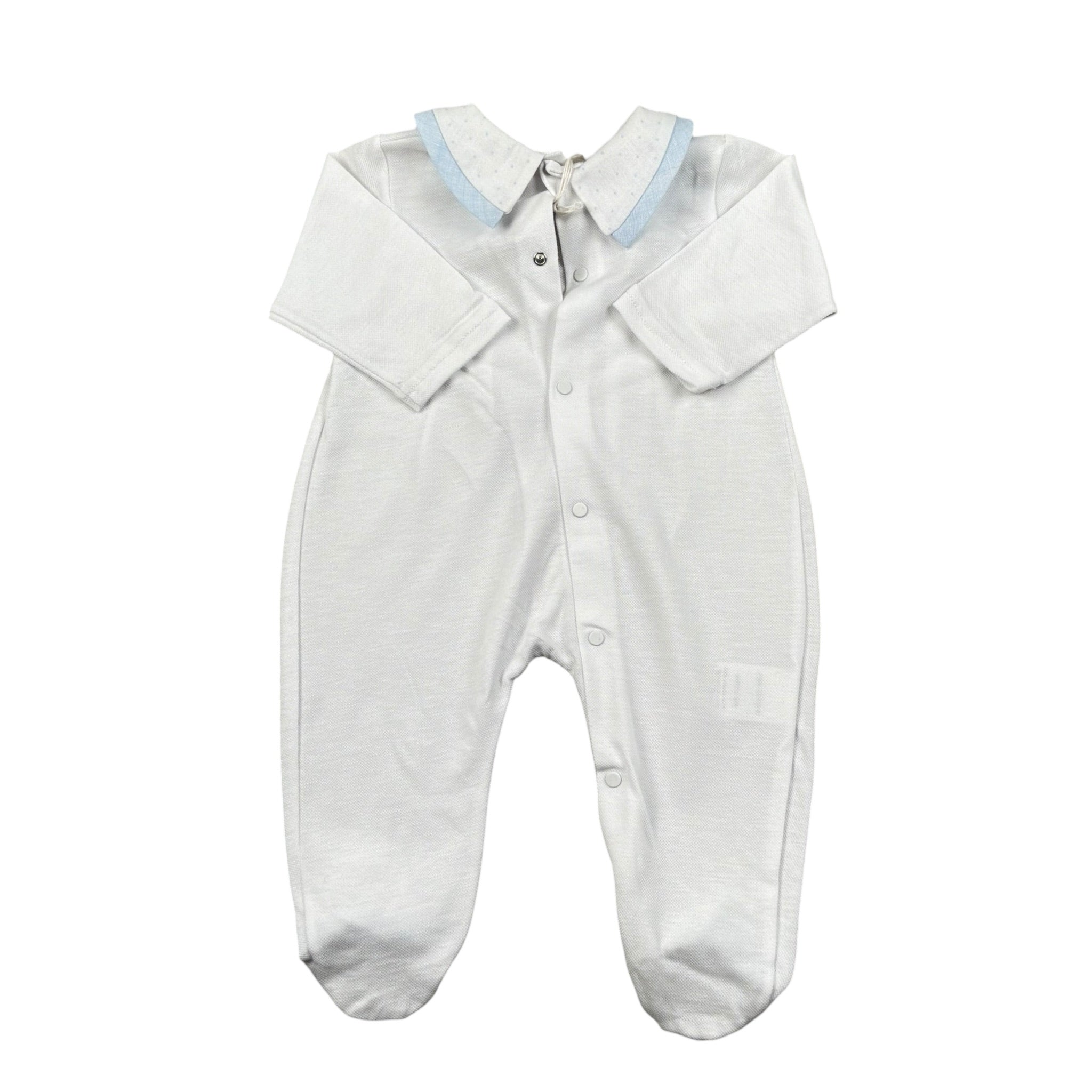 La Stupenderia Tutina tinta unita con Stampa Bianc0 per Neonato TBTT51 BIANCO LA STUPENDERIA 