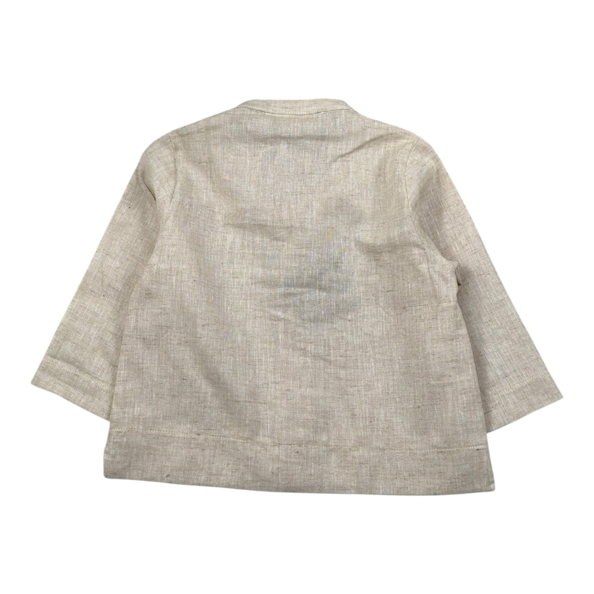La Stupenderia Camicia tinta unita con Collo Coreano Beige per Neonato TCCM73 BEIGE LA STUPENDERIA 