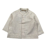 La Stupenderia Camicia tinta unita con Collo Coreano Beige per Bambino TCCM73J BEIGE LA STUPENDERIA 
