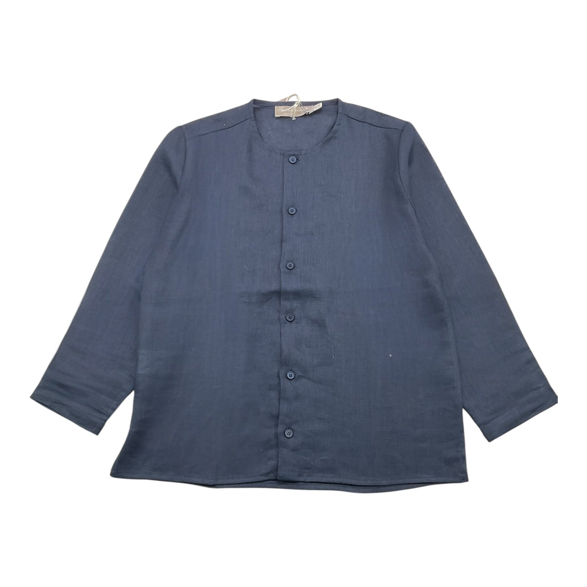 La Stupenderia Camicia Tinta Unita con Manica Lunga per Bambino TCCM75 BLU LA STUPENDERIA 