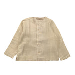 La Stupenderia Camicia Tinta Unita con Manica Lunga per Bambino TJCM67 BEIGE LA STUPENDERIA 