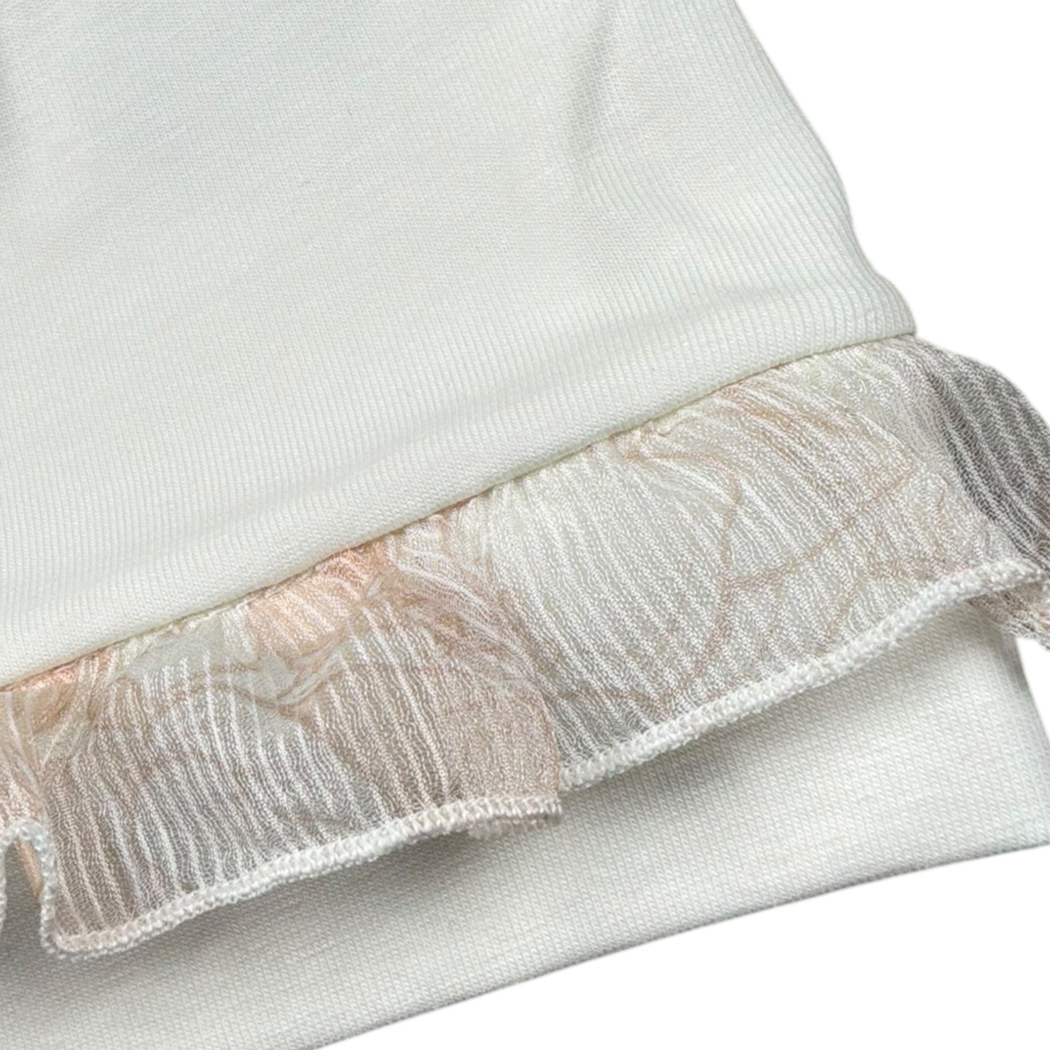 Lalalu' Cappello tinta unita con Ricami Bianco per Neonata CAL16P BIANCO LALALU' 