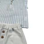 Lalalu' Completo 2 Pezzi Camicia-Bermuda Bianco/Beige per Neonato CCTL01G BIANCO/BEIGE LALALU' 