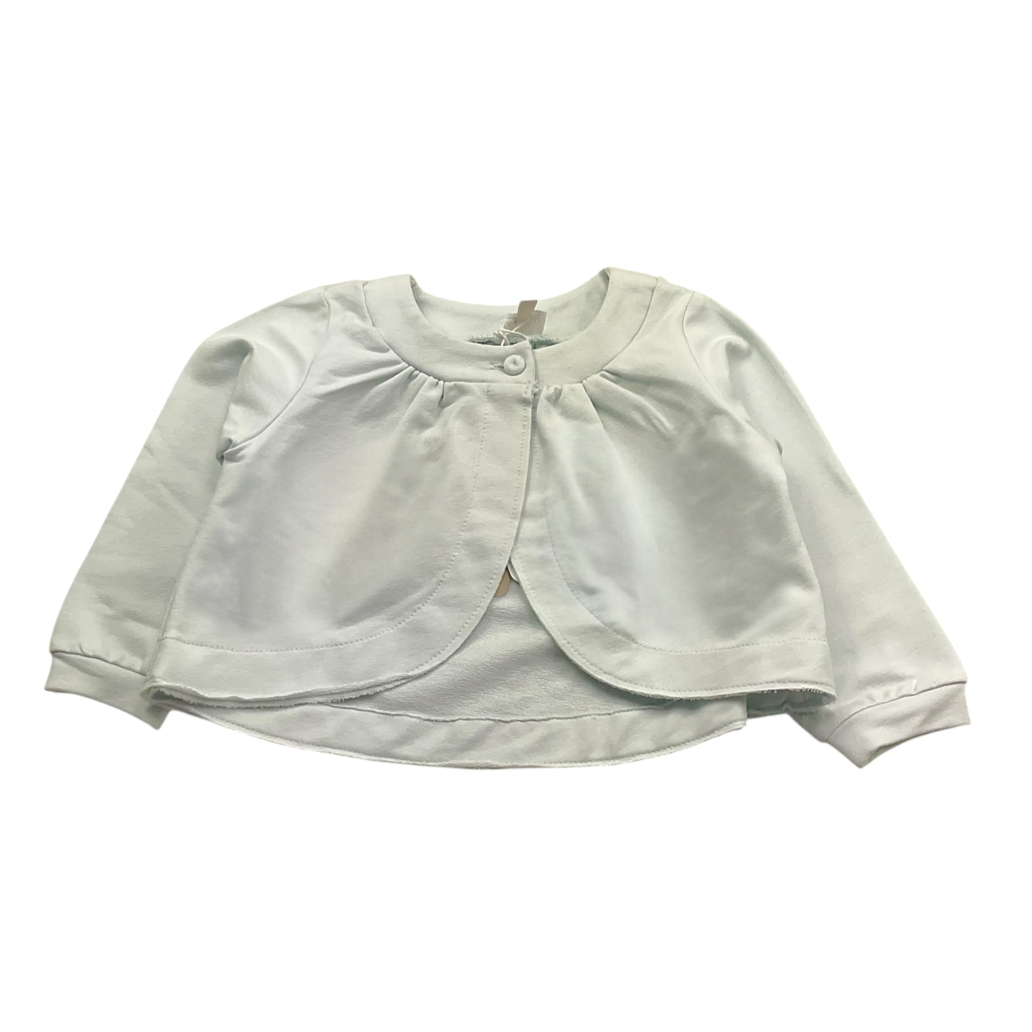 Lalalu' Cardigan Tinta Unita con Bottoni per Neonata CFL08G AZZURRO LALALU' 