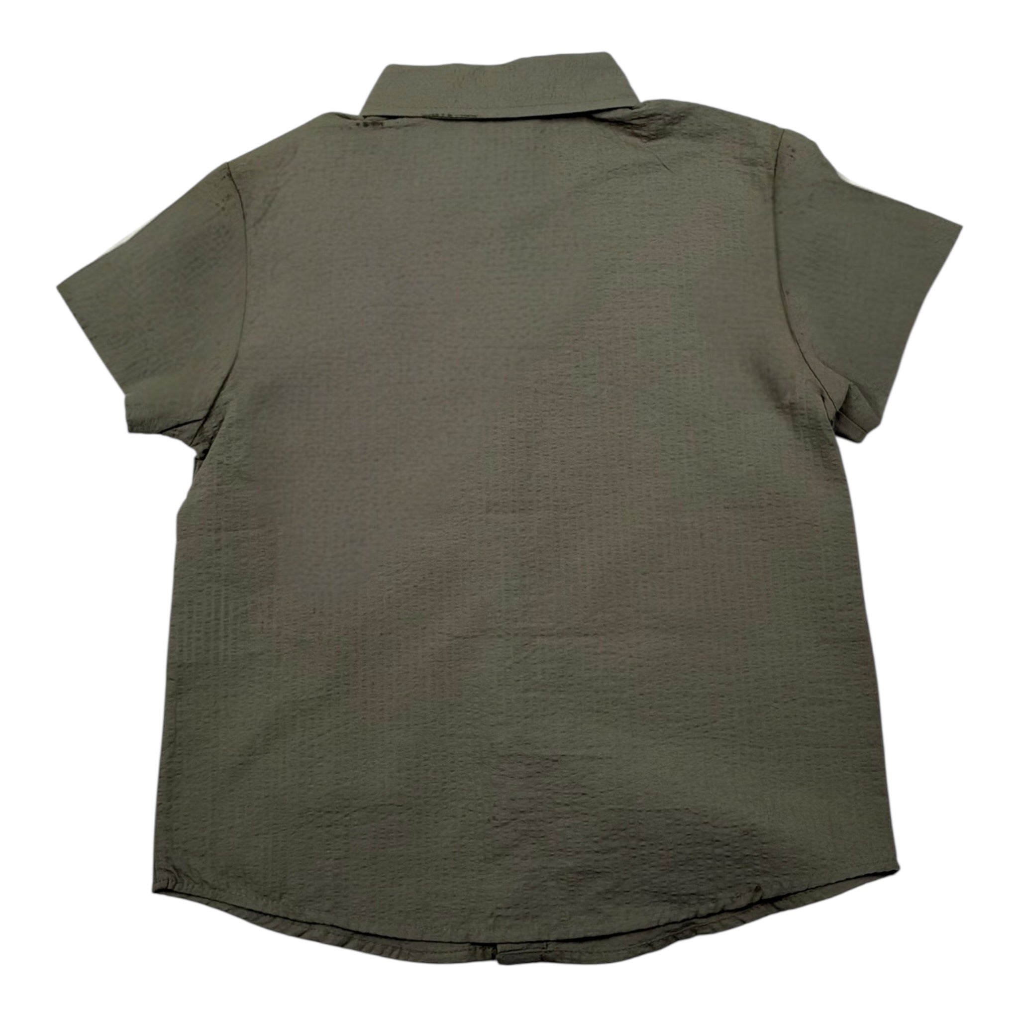 Lalalu' Camicia Mezza Manica tinta unita Verde per Bambino CML150PBX VERDE LALALU' 