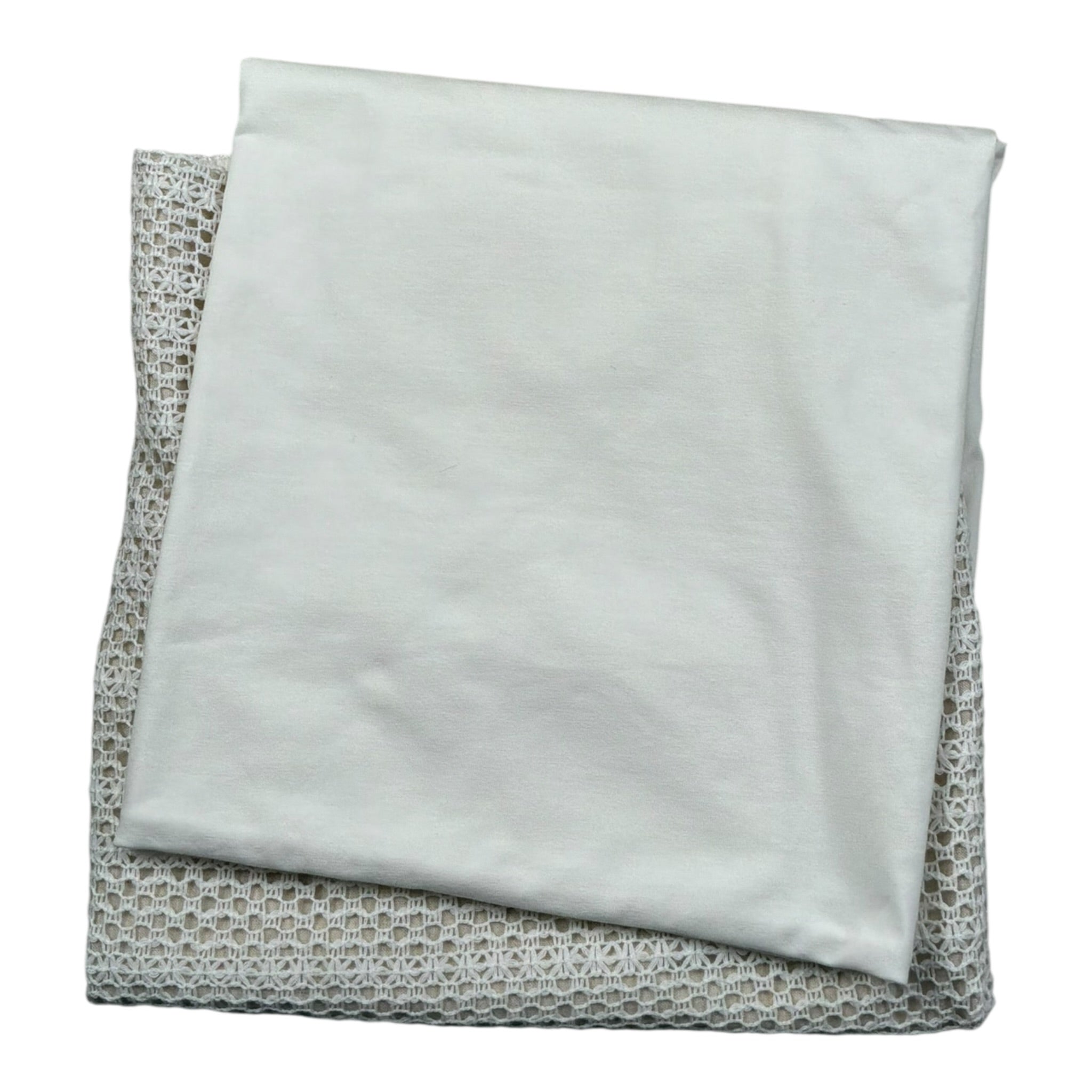 Lalalu' Coperta tinta unita con Stampa Bianco per Neonata COL11P BIANCO LALALU' 