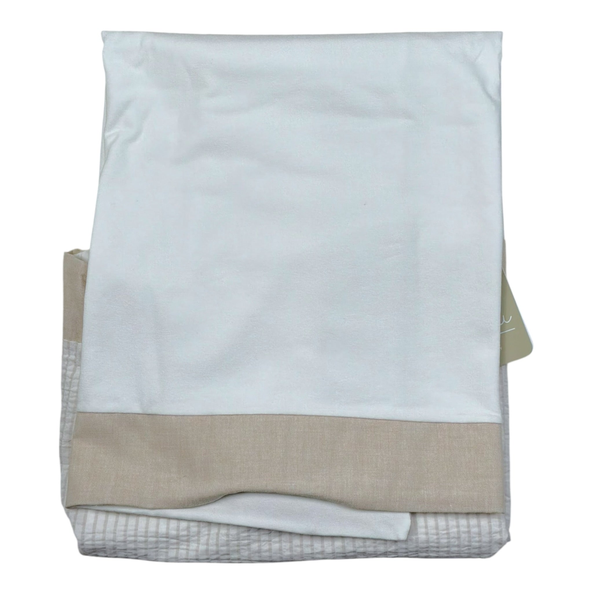 Lalalu' Coperta tinta unita con Stampa Bianco per Neonato COL2G BIANCO LALALU' 