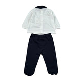 Lalalu' Completo 2 Pezzi Shirt-Ghettina per Neonato CPL6P BIANCO/BLU LALALU' 