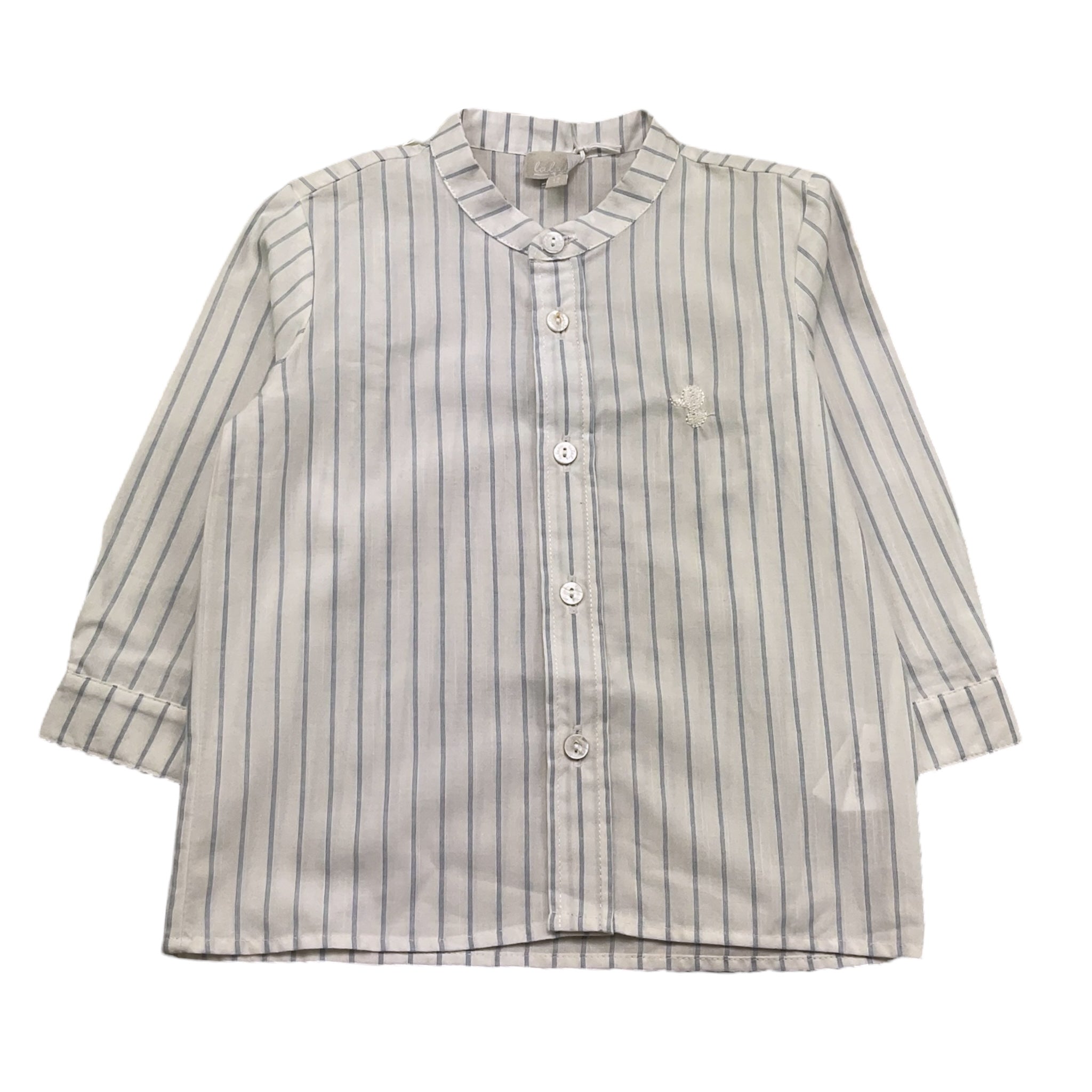Lalalu' Camicia Manical Unga Fantasia A Righe per Neonato CTL01E BIANCO LALALU' 