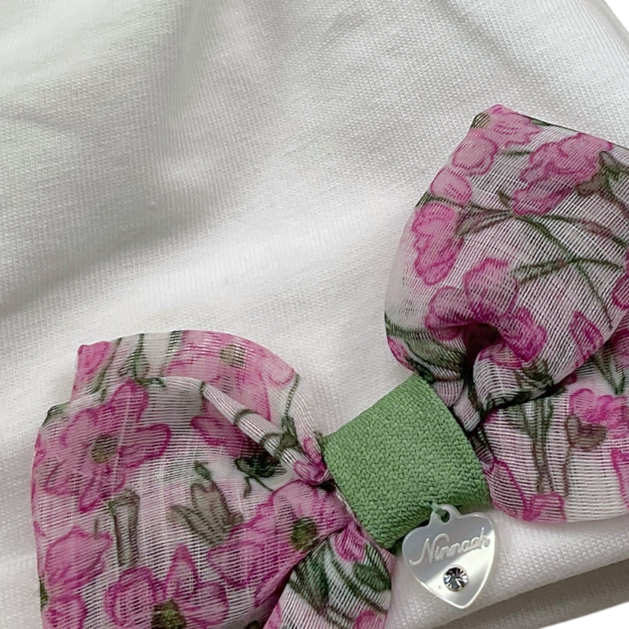 Lalalu' Cappello Tinta Unita con Applicazione Fiocco per Neonata E25CA67 BIANCO LALALU' 