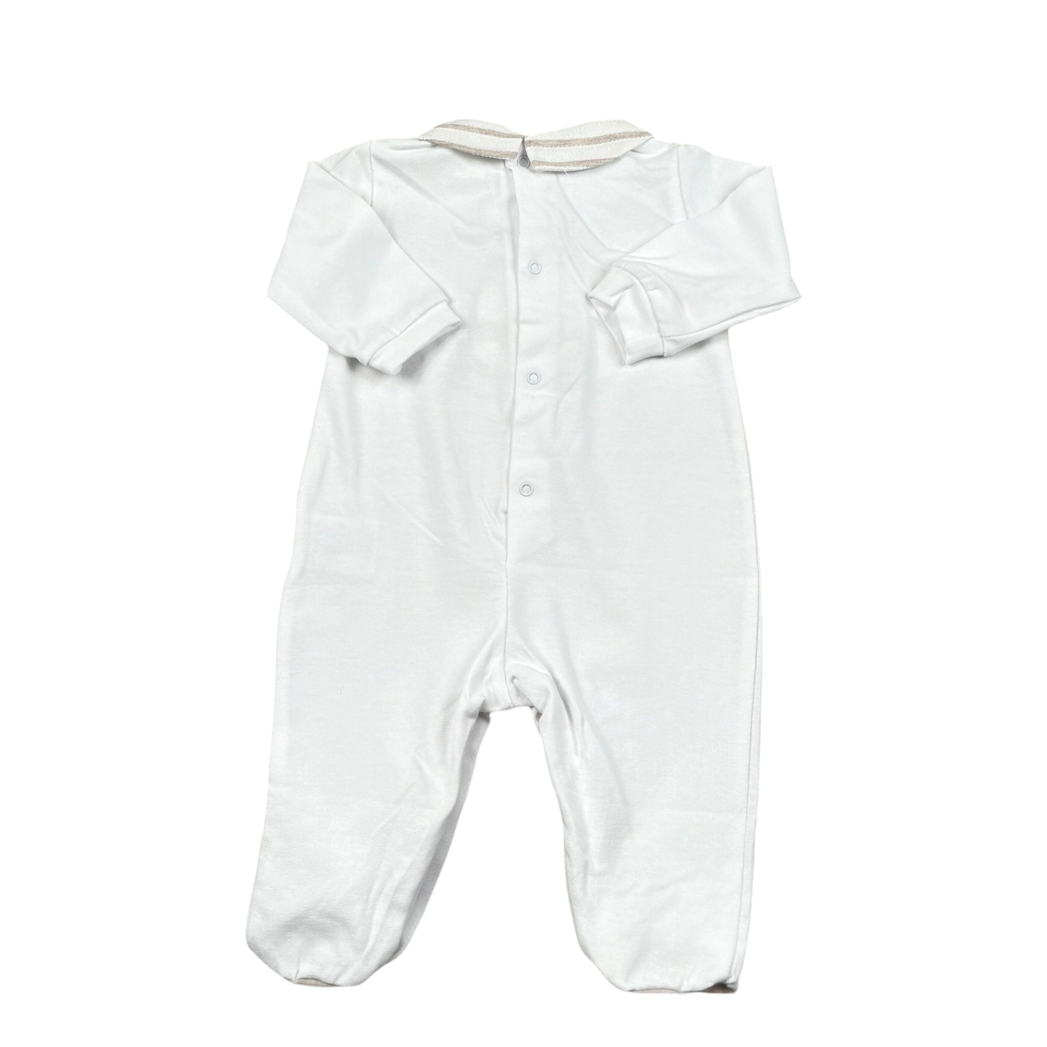 Lalalu' Tutina Manica Lunga Tinta Unita per Neonato TJL2PX BIANCO LALALU' 