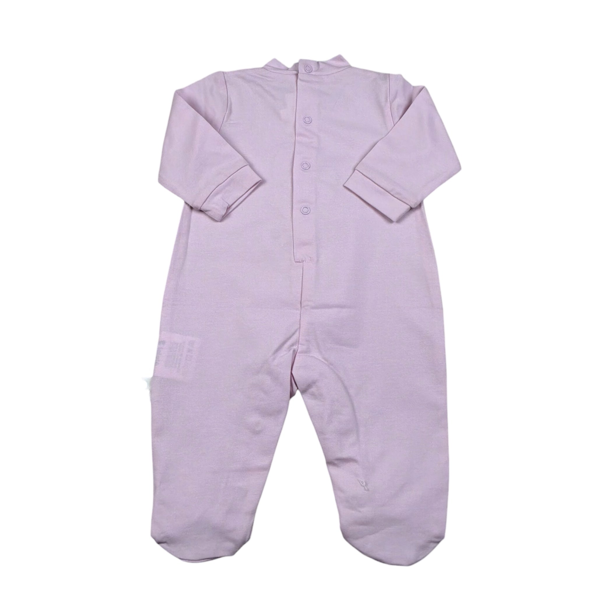 Lalalu' Tutina Tinta Unita con Stampa per Neonata TJL505P ROSA LALALU' 