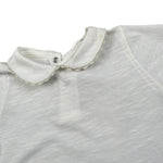 Lalalu' T-Shirt tinta unita con Colletto Bianco per Neonata TSL11P BIANCO LALALU' 