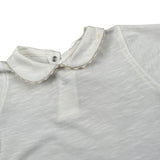 Lalalu' T-Shirt tinta unita con Colletto Bianco per Neonata TSL11P BIANCO LALALU' 