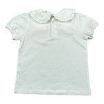 Lalalu' T-Shirt tinta unita con Colletto Bianco per Neonata TSL170PB BIANCO LALALU' 