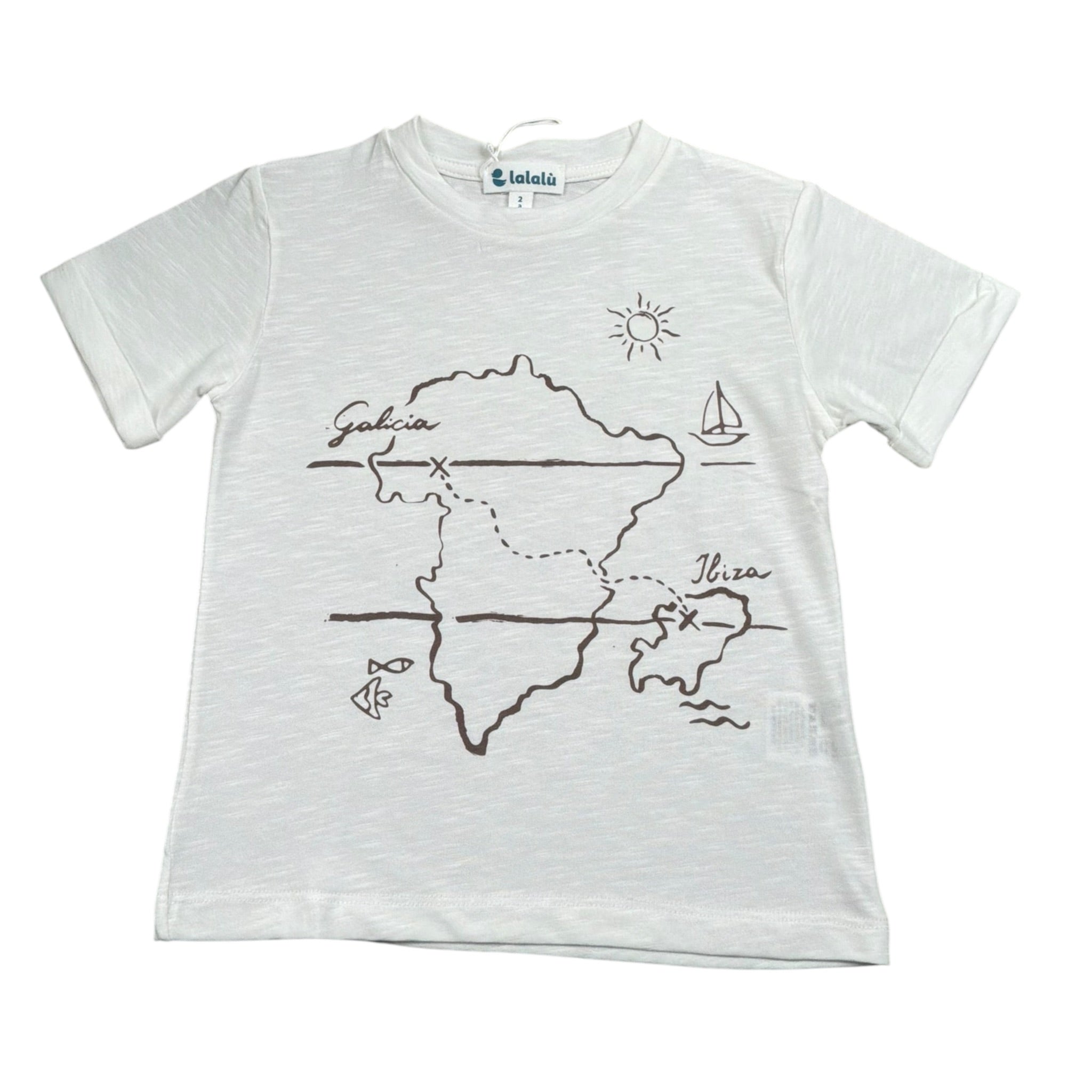 Lalalu' T-Shirt Girocollo tinta unita Bianco per Neonato TSL230PB BIANCO LALALU' 