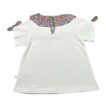 Laranjinha T-Shirt Tinta Unita con Colletto per Neonata 92907V5863L67 BIANCO LARANJINHA 