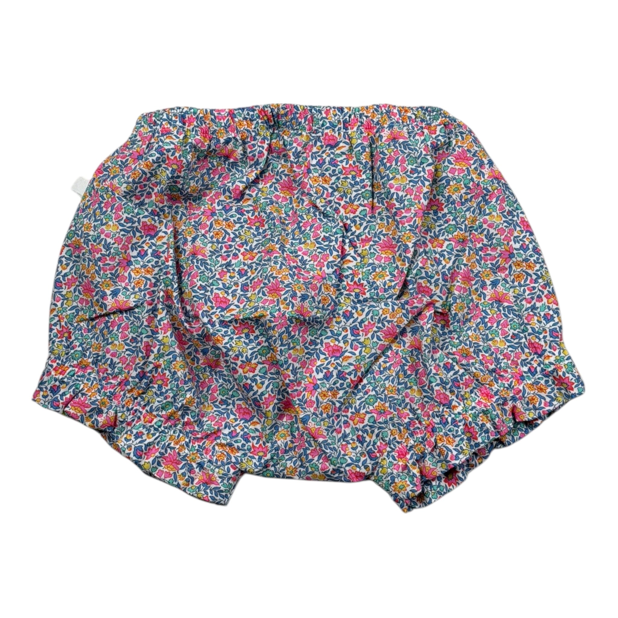 Laranjinha Coulotte Tunta Unita con Stampa Fiori per Neonata 92908V5864R65 BIANCO LARANJINHA 
