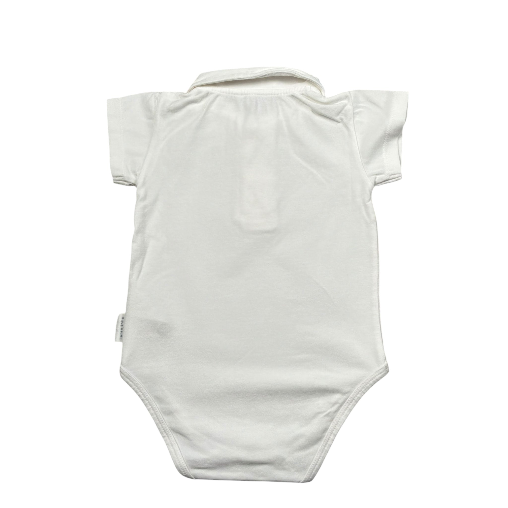 Laranjinha Body Mezza Manica Tinta Unita per Neonato 92951V5809M61 BIANCO LARANJINHA 