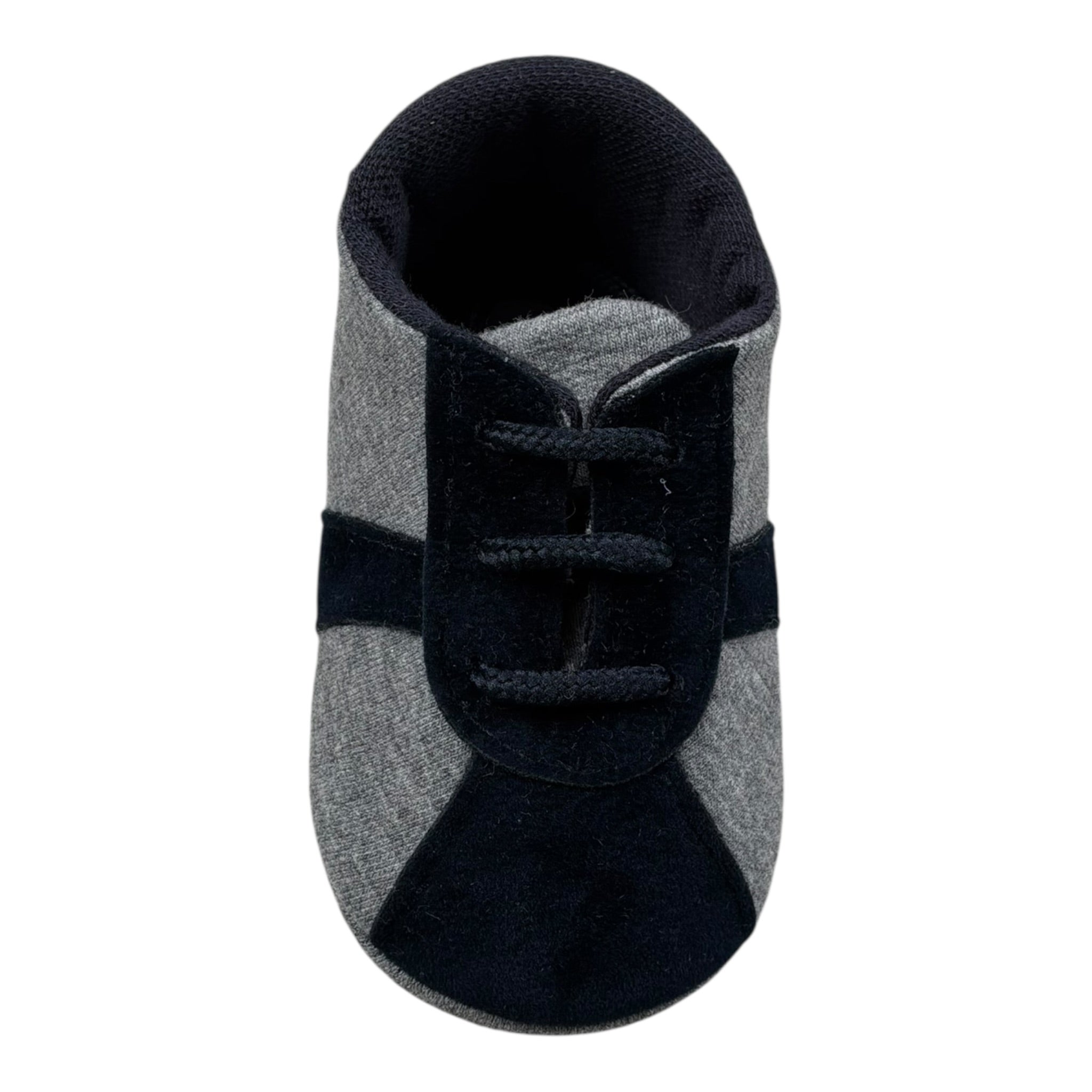 Le Bebe Scarpine Neonato Bicolore con Lacci per Neonato LBB1471 GRIGIO LE BEBE 