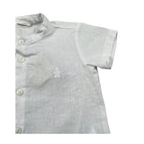 Le Bebe Camicia Mezza Manica Tinta Unita Collo Coreano per Neonato LBB4934X BIANCO LE BEBE 