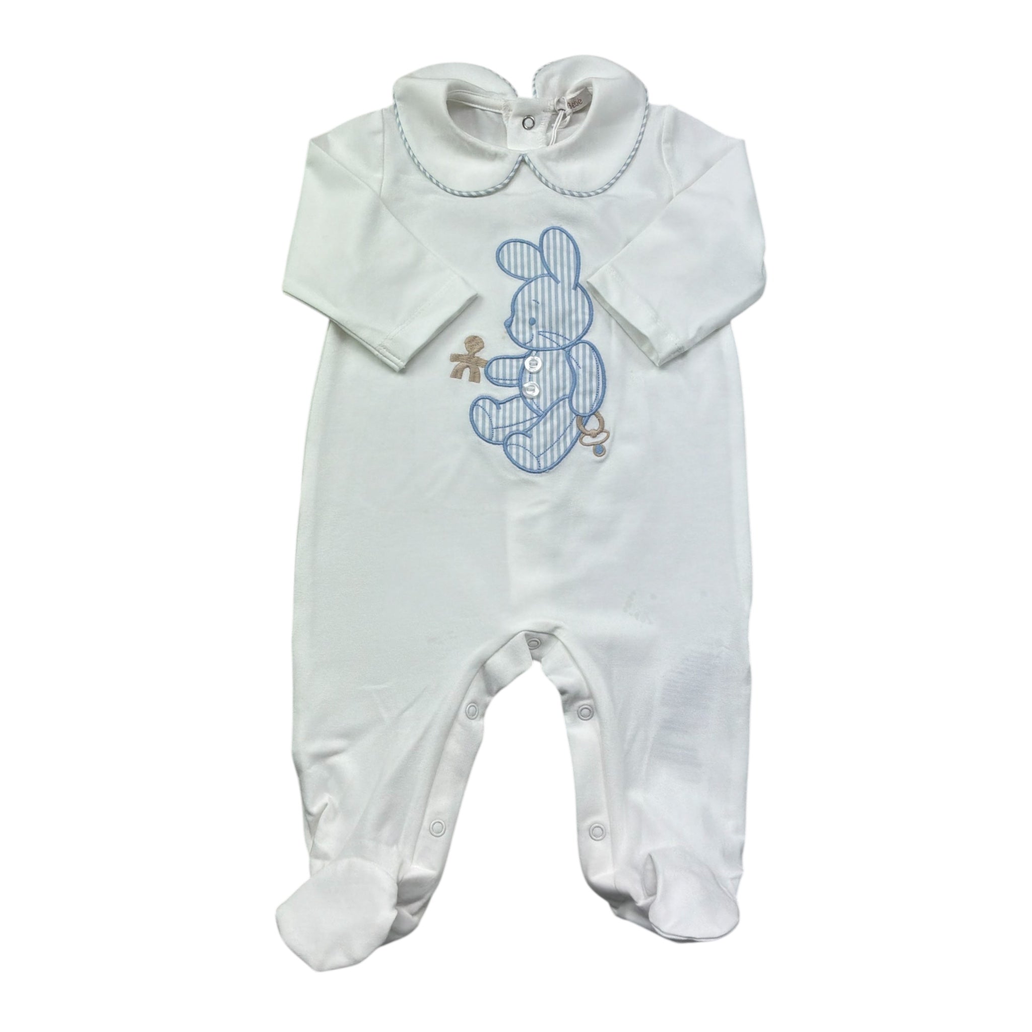 Le Bebe Tutina Manica Lunga Tinta Unita  per Neonato LBB5260 BIANCO LE BEBE 