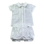 Le Bebe Completo 2 Pezzi Camicia-Culotte per Neonato LBB5323 BIANCO LE BEBE 