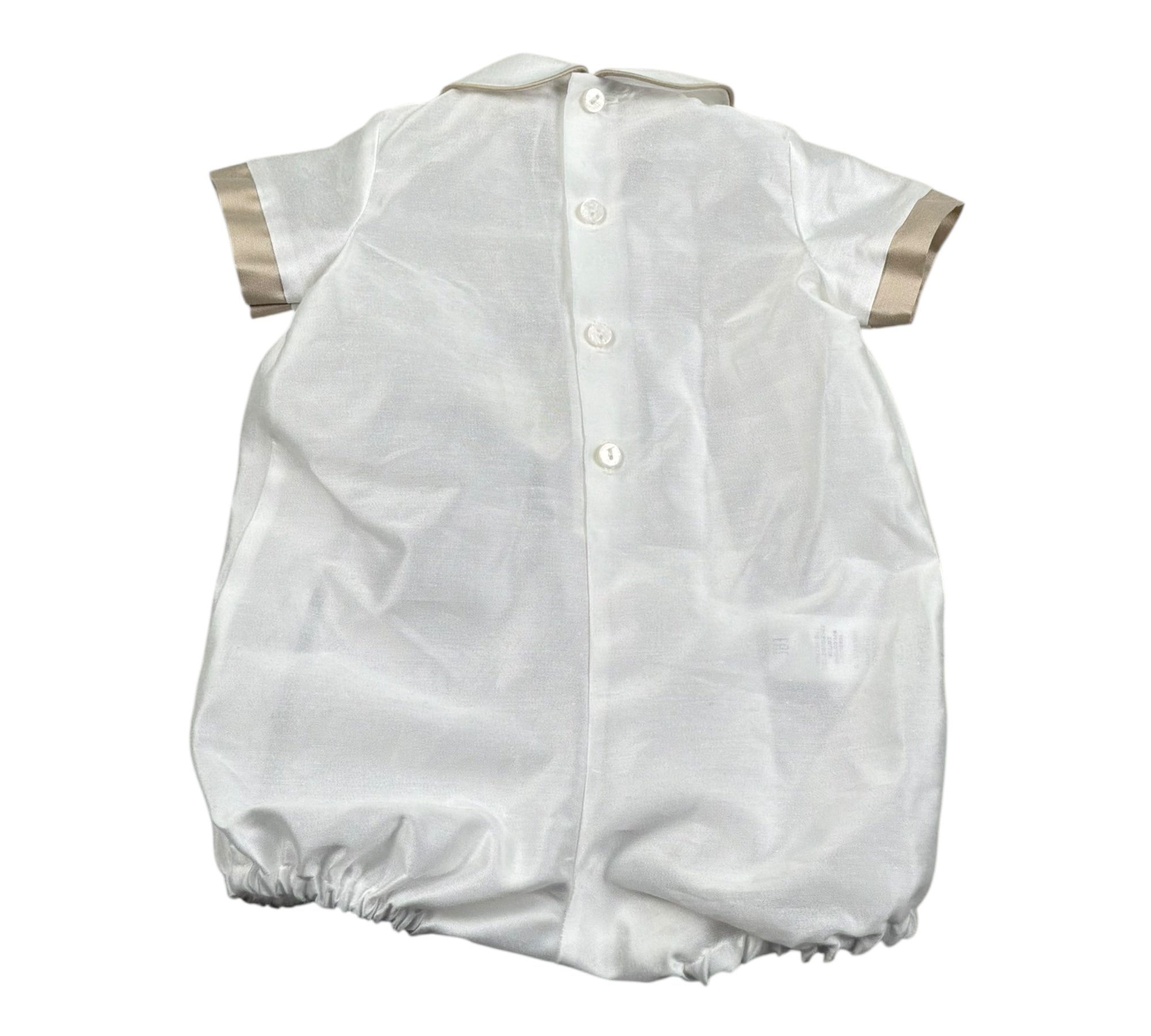 Le Bebe Pagliaccetto Mezza Manica Tinta Unita per Neonato LBB5327 BIANCO LE BEBE 