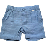 Le Bebe Bermuda Tinta Unita con Girovita Regolabile per Neonato LBB5382 AZZURRO LE BEBE 