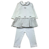 Le Bebe Completo 2 Pezzi Shirt-Leggins per Neonata LBG0367 PANNA LE BEBE 