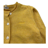 Le Bebe Coprispalle Tinta Unita con Bottoni In Contrasto per Neonata LBG0427 GIALLO OCRA LE BEBE 