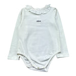 Le Bebe Body Manica Lunga Tinta Unita con Logo per Bambina LBG0462 BIANCO LE BEBE 