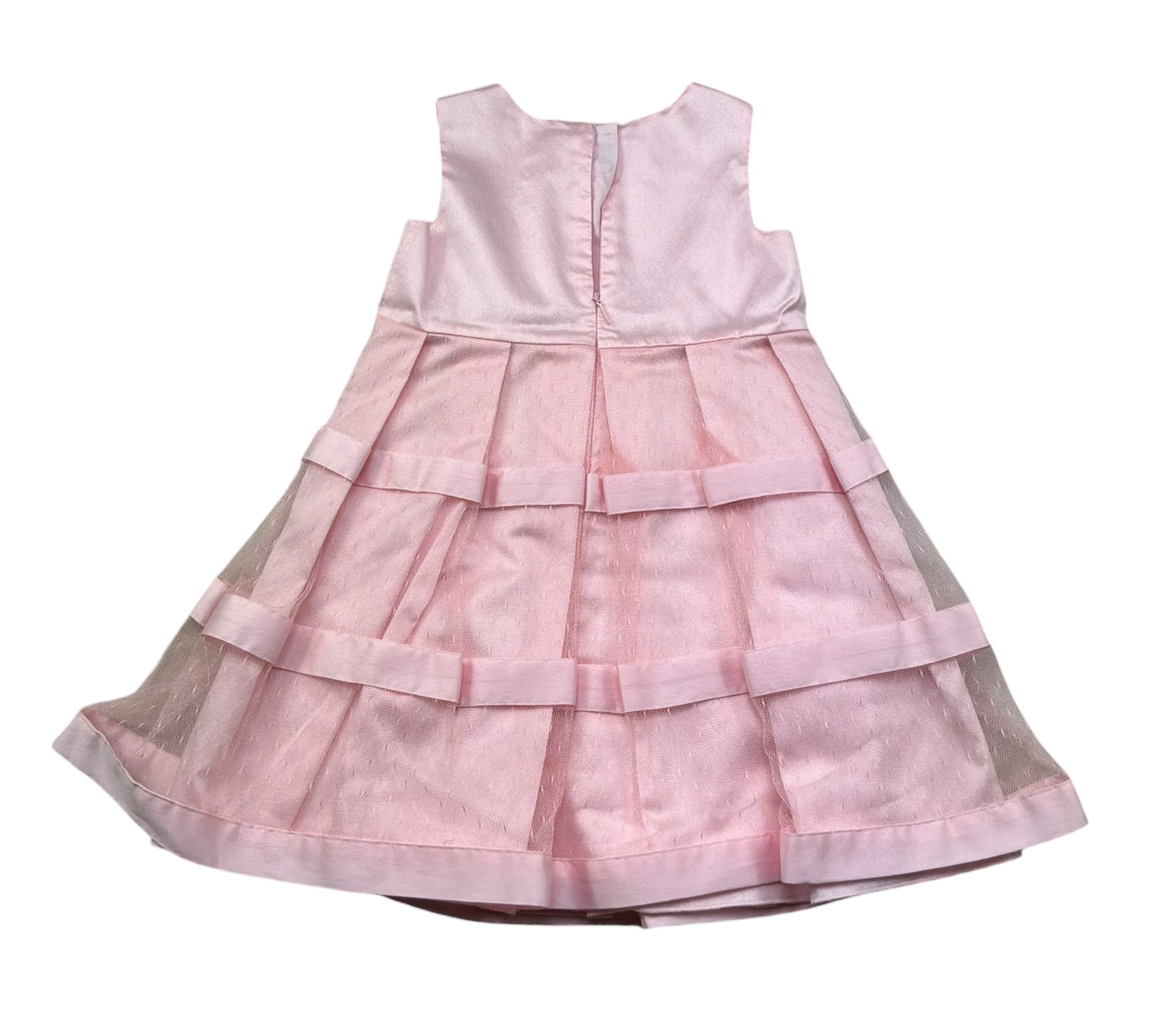 Le Bebe Abito Giromanica Tinta Unita per Neonata LBG0705 ROSA LE BEBE 