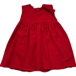 Le Bebe Abito Giromanica Tinta Unita con Fiocco per Neonata LBG0916 ROSSO LE BEBE 