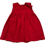 Le Bebe Abito Giromanica Tinta Unita con Fiocco per Neonata LBG0916 ROSSO LE BEBE 
